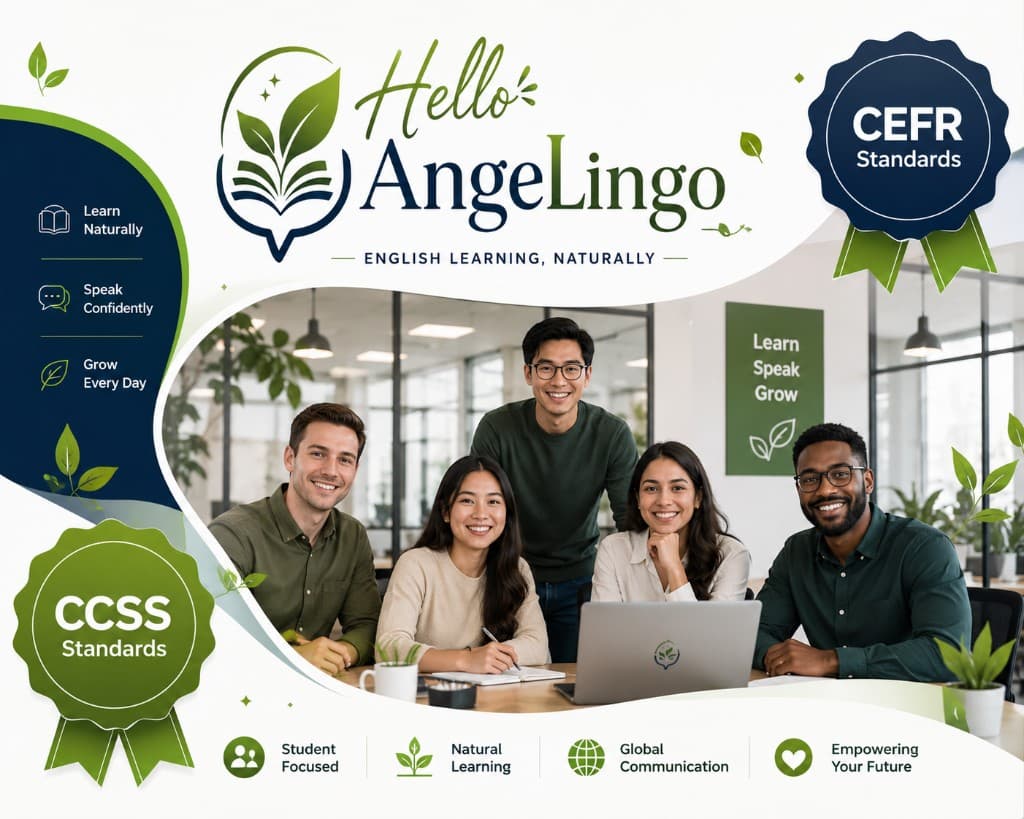 Hello AngeLingo — English learning with CEFR and CCSS standards